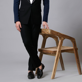 Crepe Black Pants for Men