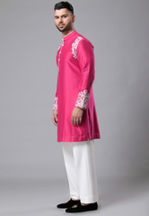 Pink Kurta Set for Men