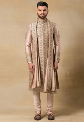 Onion Embroidered Sherwani