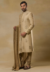 Gold Sherwani Set