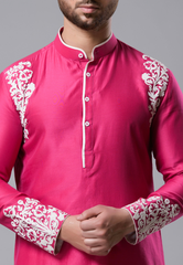 Pink Kurta Set for Men