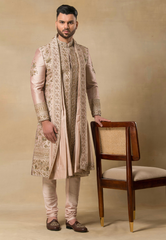 Onion Embroidered Sherwani