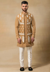 Brown bundi Kurta Set