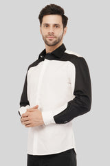 Stylish Black & White Yoka Shirt for Effortless Fashion