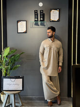 Desert Code Kurta With Farshi Pants