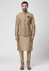 Khaki Bundi set for men