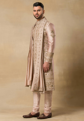 Onion Embroidered Sherwani