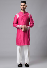 Pink Kurta Set for Men