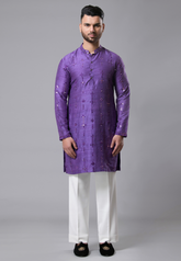 Purple Kurta Pajama for men
