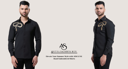 Elevate Your Summer Style with ASM LUXE Hand Embroidered Shirts