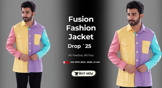 Fusion Fashion Jacket - Handcrafted Multicolor Crepe Bomber Jacket