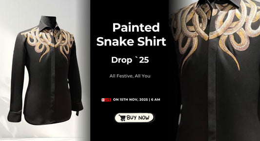 Hand Painted Snake Shirt – King Edition | Unique Artistic