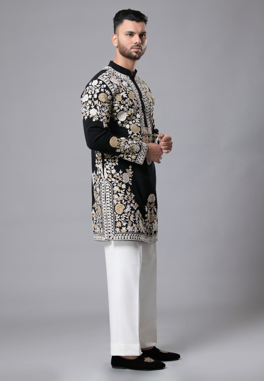 Black Kurta for Men