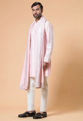 Pink Embroidered Kurta Set