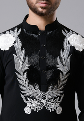 Black Kurta Set for Men