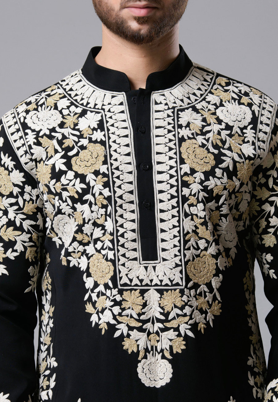 Black Kurta for Men