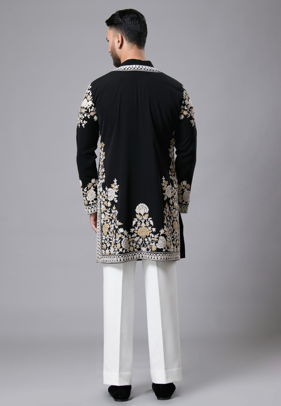 Black Kurta for Men
