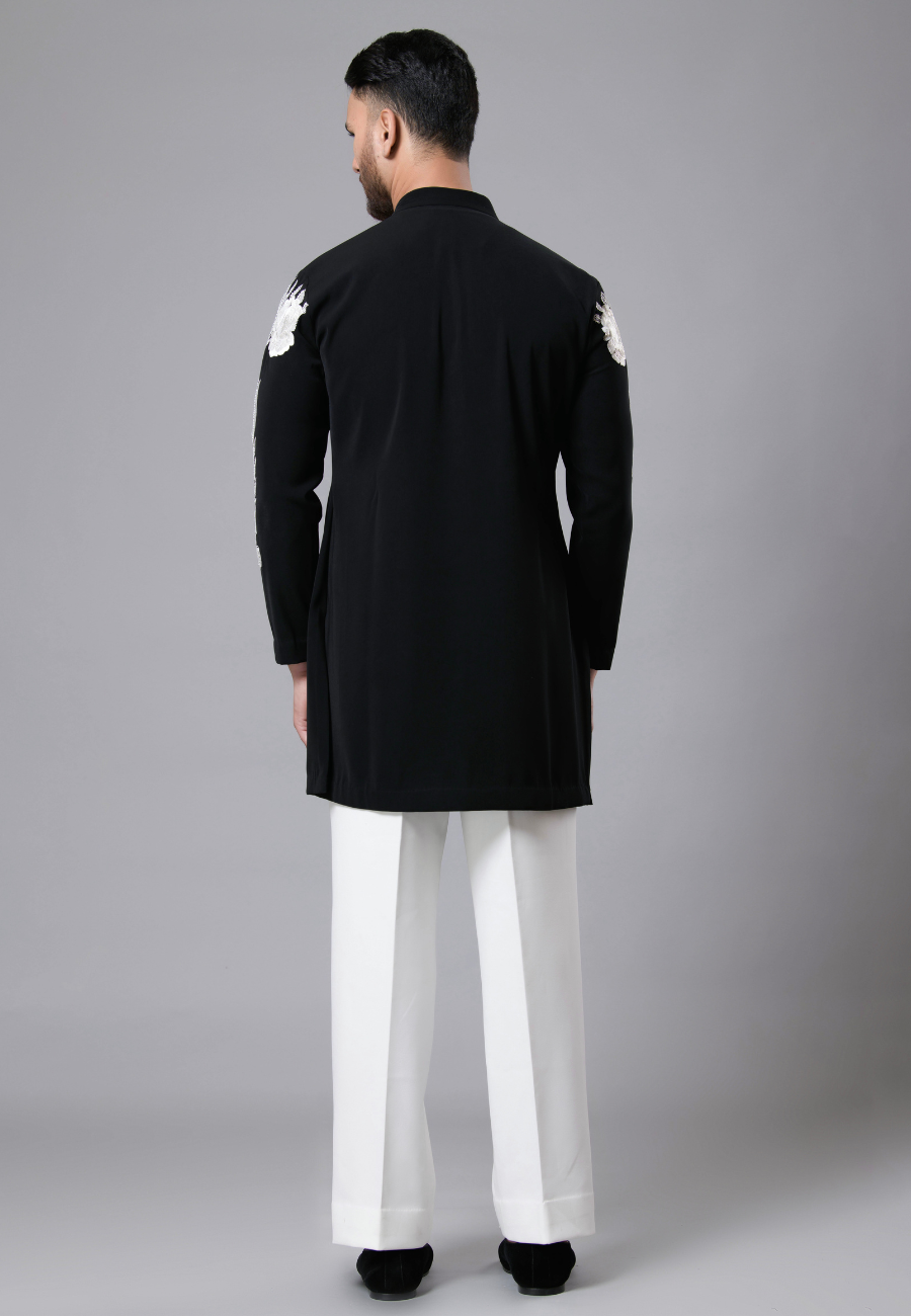 Black Kurta Set for Men