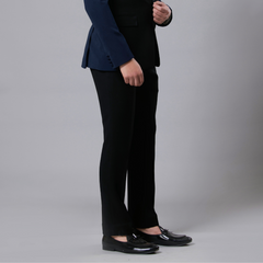 Crepe Black Pants for Men