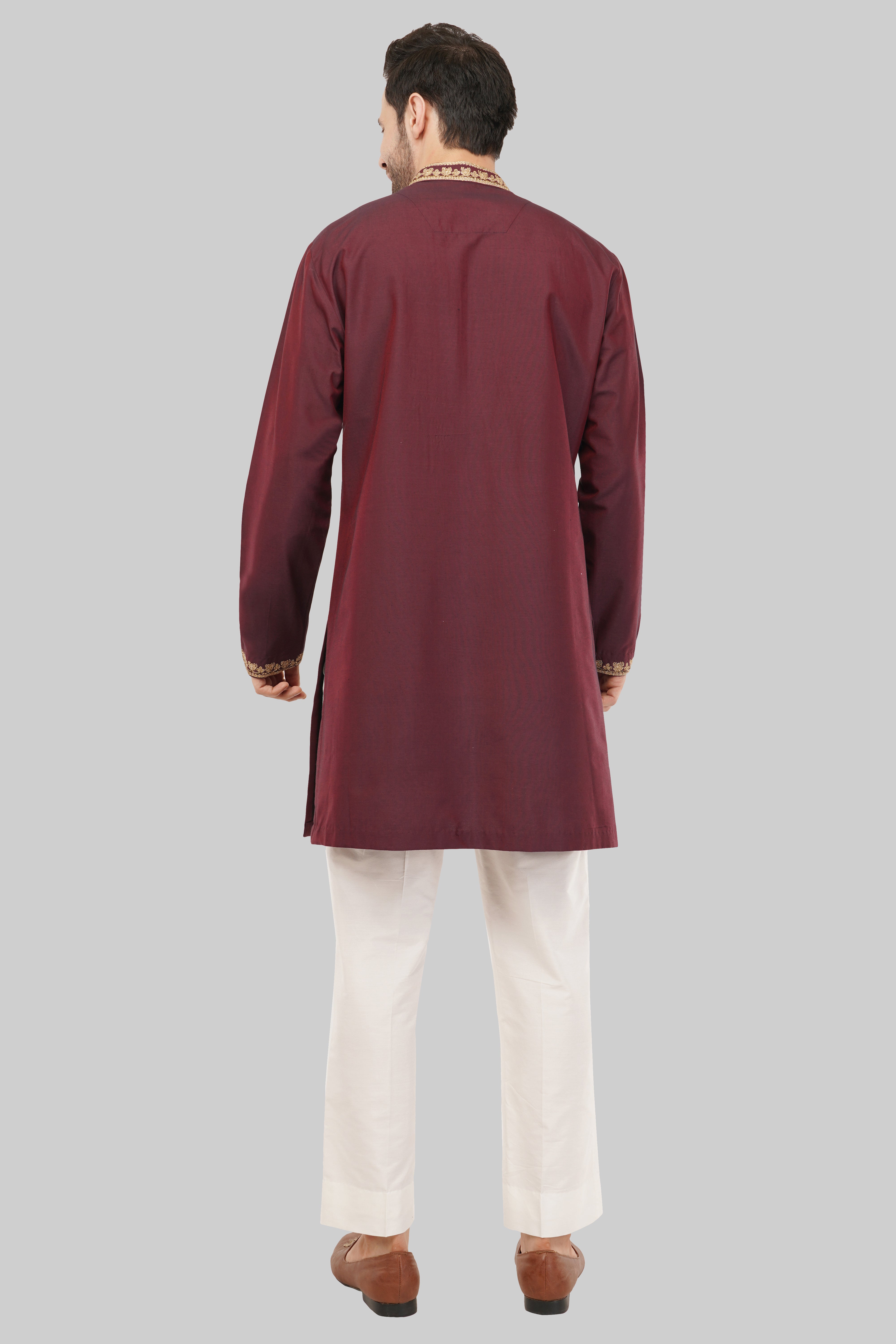 Men's Wine Kurta