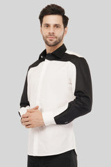Stylish Black & White Yoka Shirt for Effortless Fashion