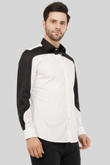 Stylish Black & White Yoka Shirt for Effortless Fashion