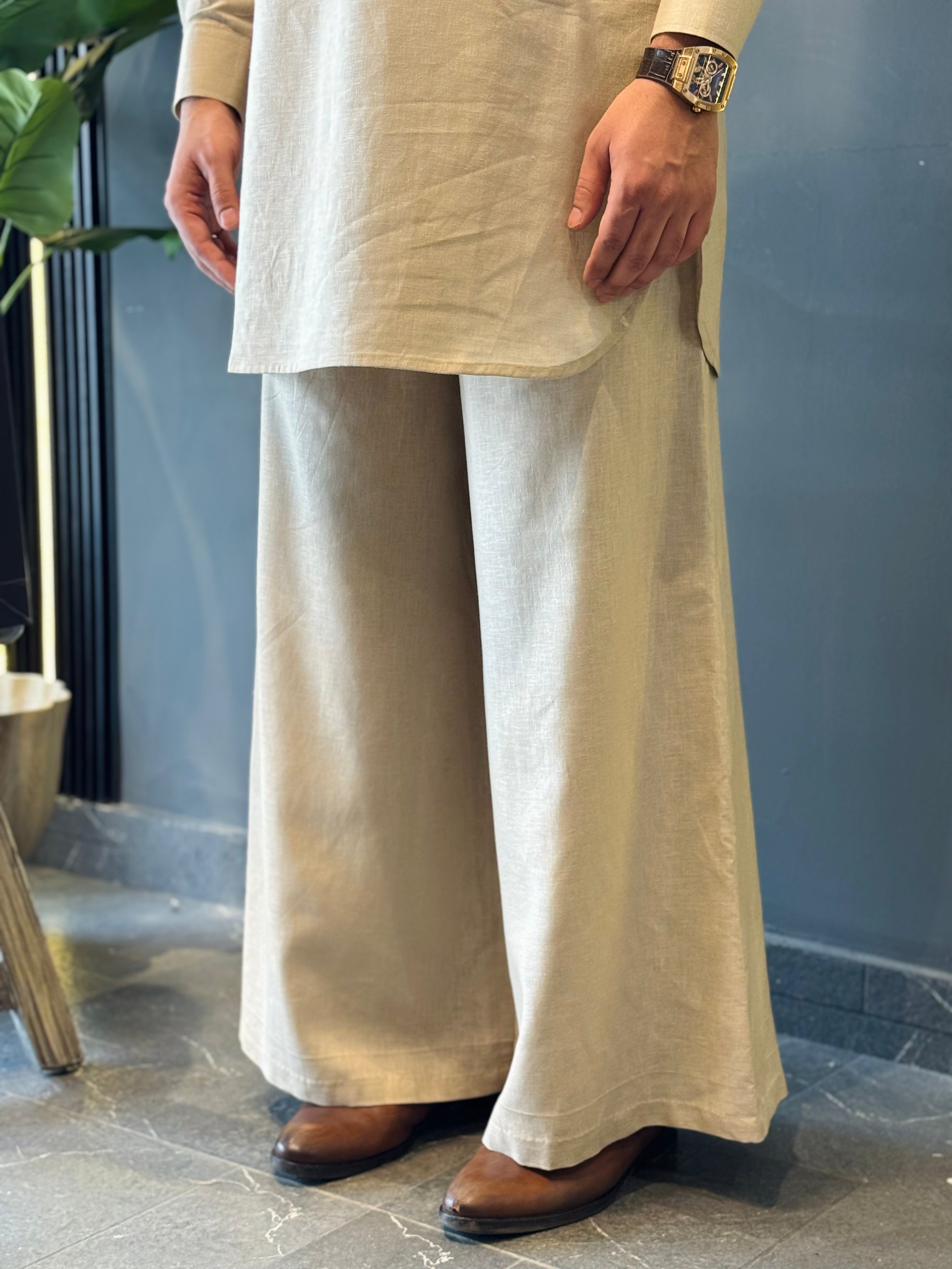 Desert Code Kurta With Farshi Pants