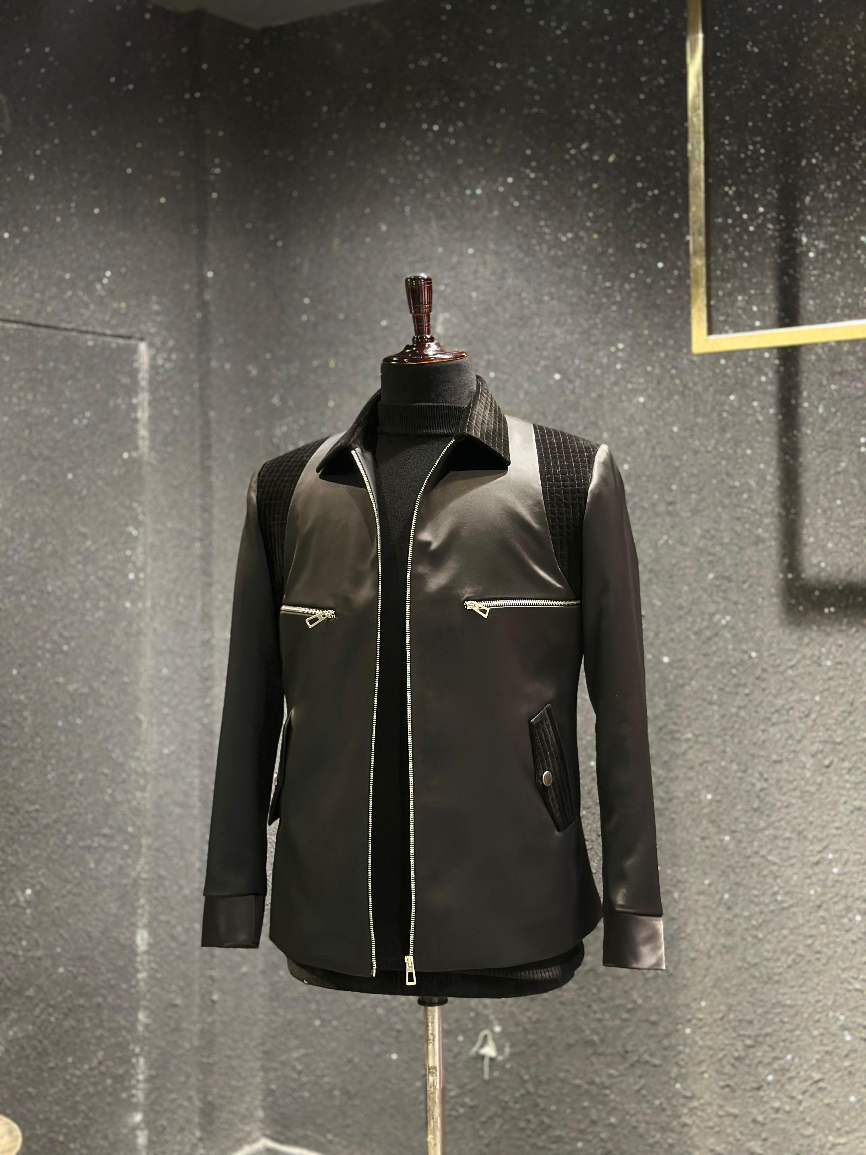 Men Rockstar Jacket With Spikes Punk Leather Jacket Men's Punk Men