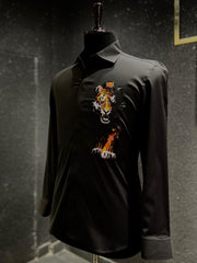 Wild Tiger Hand Painted Shirt