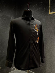 Wild Tiger Hand Painted Shirt