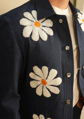 bloom embroidery denim set

