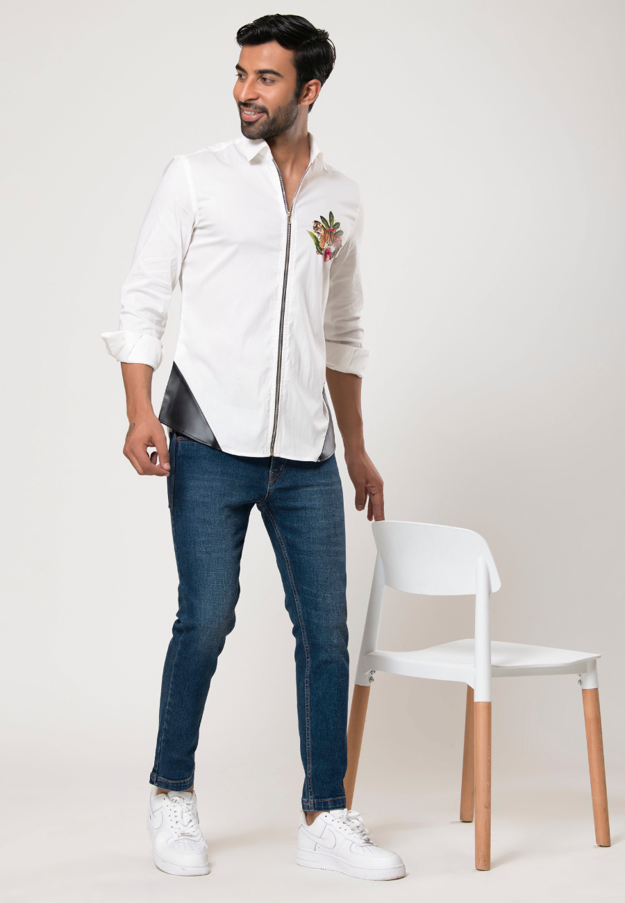 cotton shirt for men white